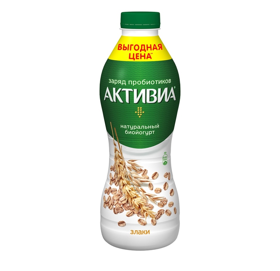 

Биойогурт питьевой Активиа со злаками 2,2% 870 г