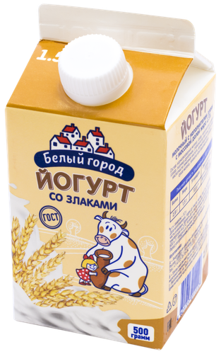 

Йогурт питьевой Белый город со злаками 1.5%, 500 г