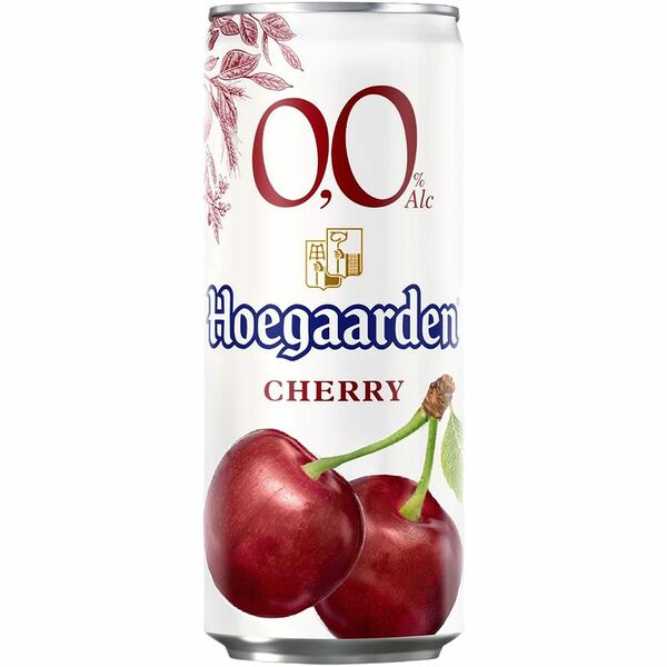 Пивной напиток Hoegaarden Вишня, нефильтрованный, безалкогольный 330мл