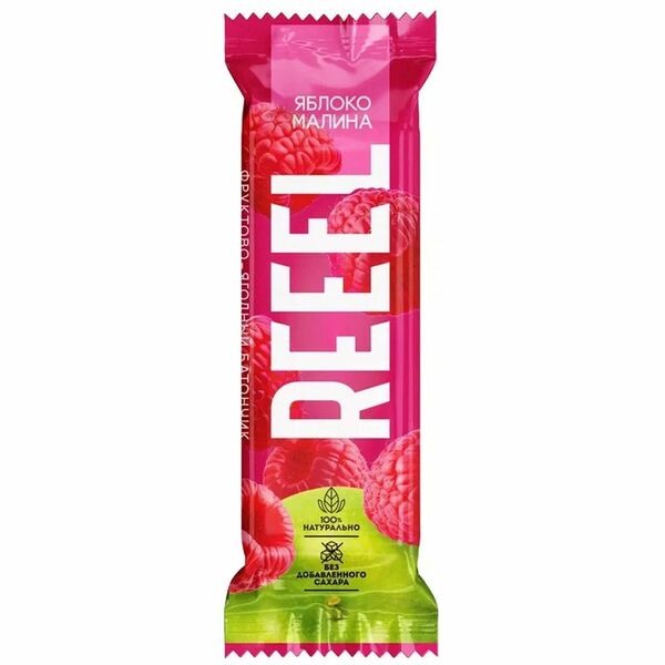 Батончик Reeel Яблоко-Малина фруктово-ягодный, 25г