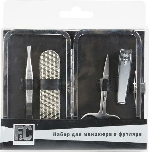 Набор для маникюра в футляре F&C 4 предмета