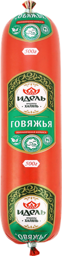 

Колбаса Самирель Говяжья халяль полукопченая 350 г