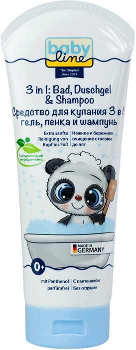 

Средство для купания Babyline 3 в 1 гель, пенка и шампунь 200 мл