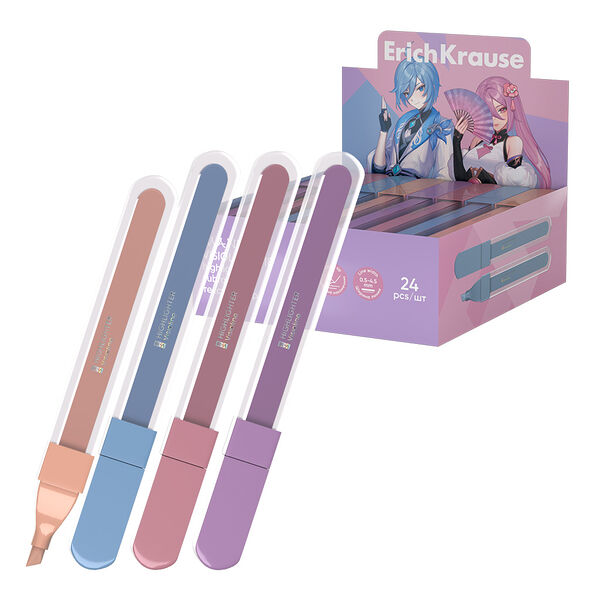 Текстмаркер Erich Krause Visioline V-18 Manga, цвет в ассортименте