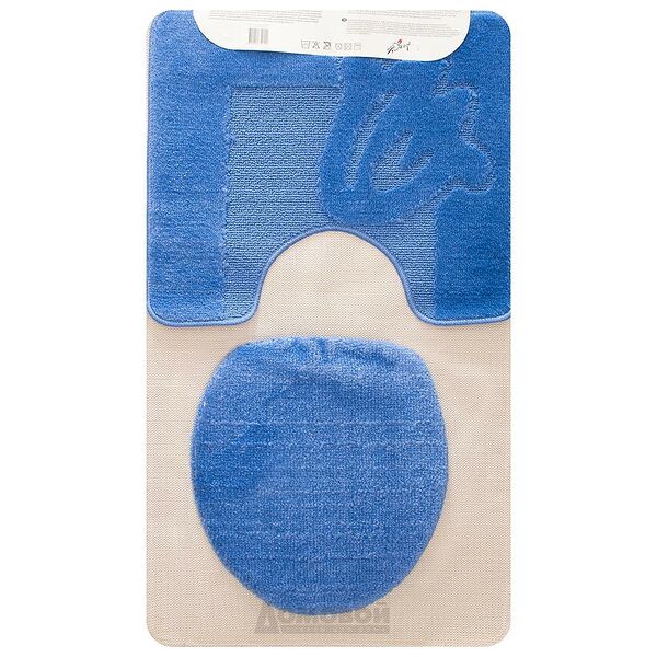 Набор ковриков для ванной комнаты Bisk Gokyildiz, 60х100 см, 3 предмета