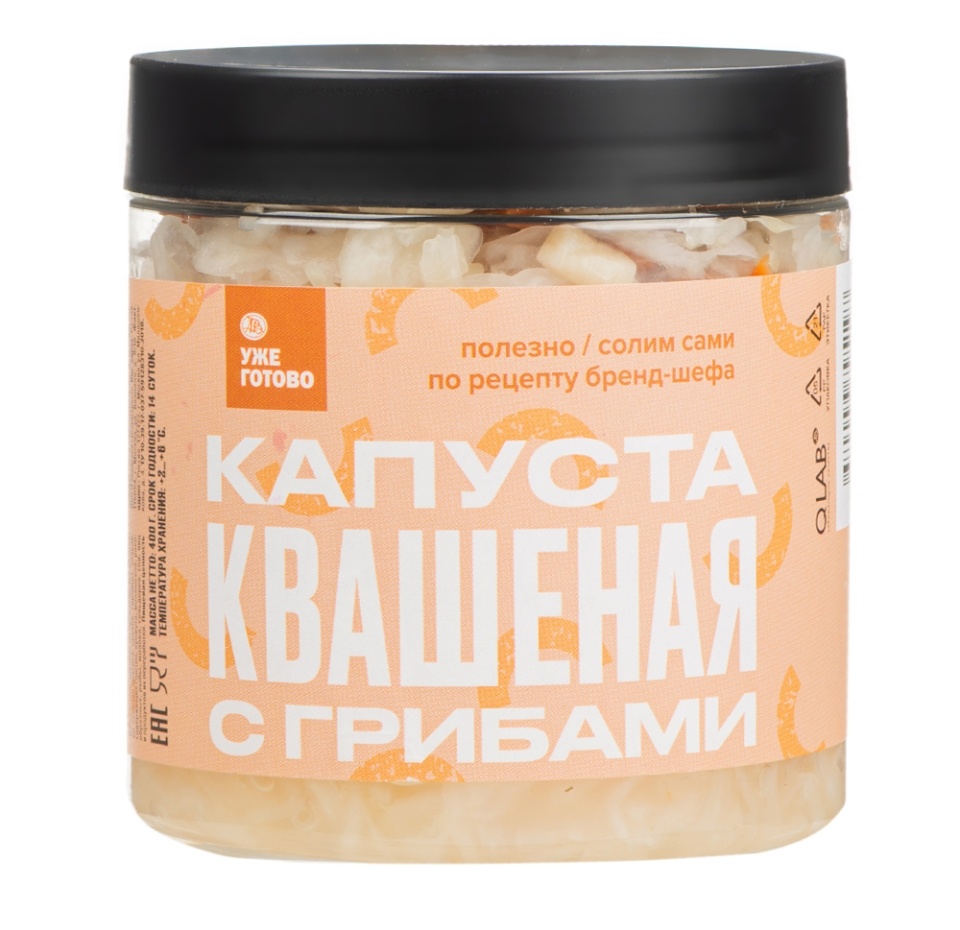 

Капуста квашенная Уже Готово с грибами, 400 г
