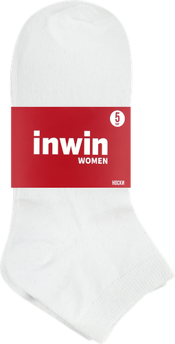 Носки женские Inwin р.23–25, белые, Арт. AW19-ec-001 set 5, 5 пар