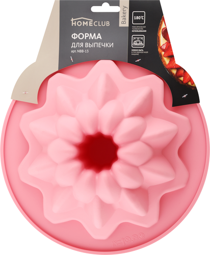 

Форма для выпечки HOMECLUB Bakery 24х24х10см, силикон Арт. NBB-13, дизайн в ассортименте, 1 шт.