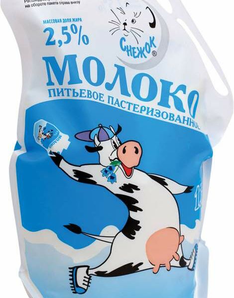 Молоко Снежок пастеризованное 2,5%