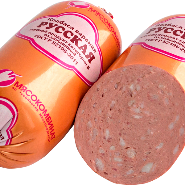 Колбаса вареная Усольские Мясопродукты Русская высший сорт