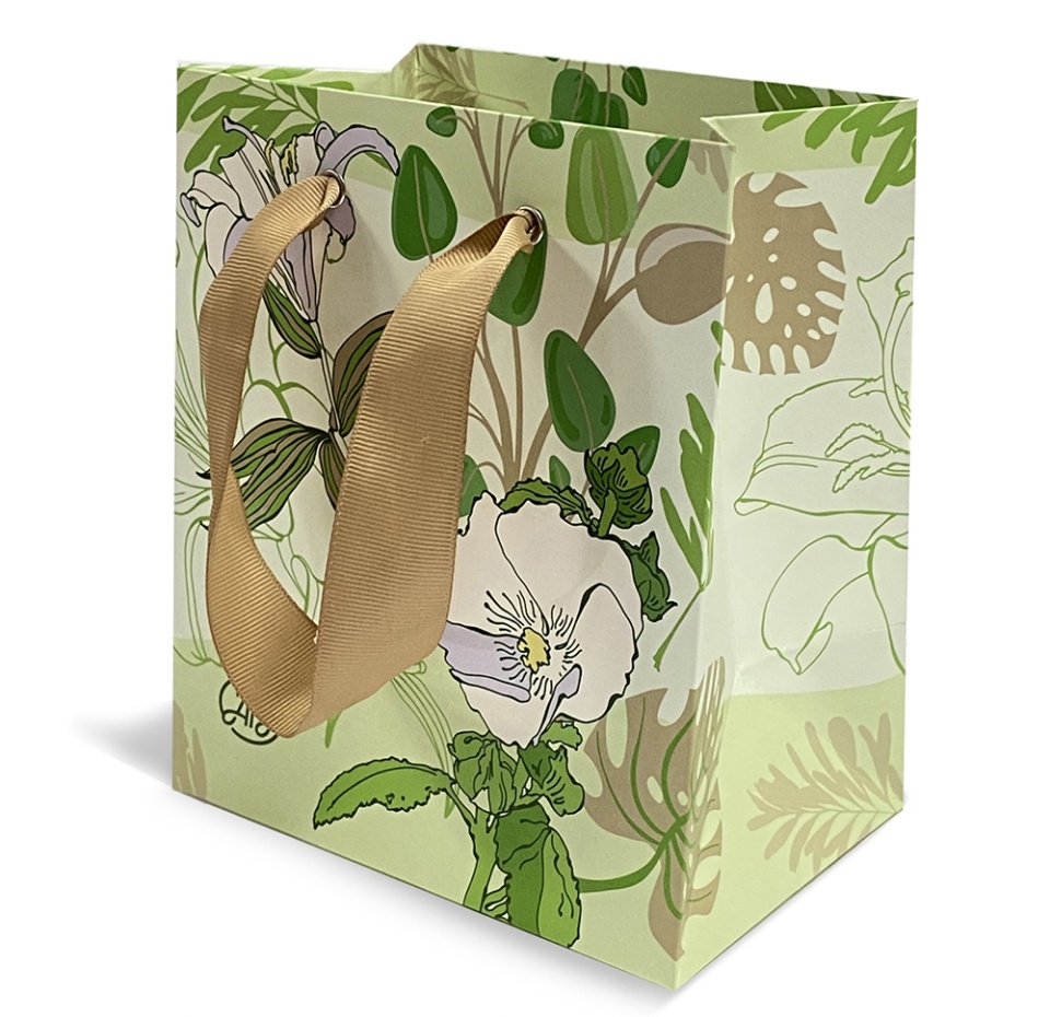 

Пакет бумажный Азбука вкуса Весенние цветы 15х17х10, Россия