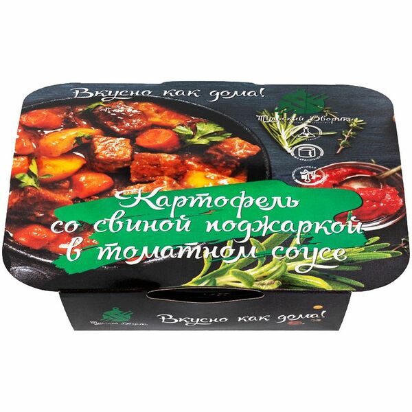 Картофель Тульский Дворик со свиной поджаркой в томатном соусе 250г