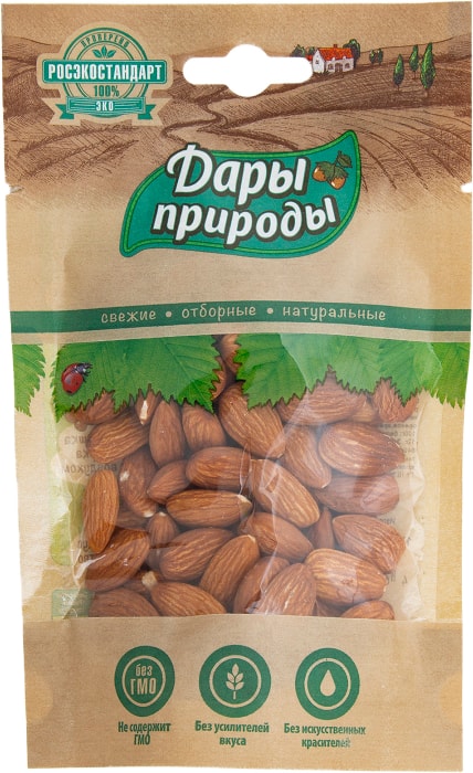 

Миндаль Дары природы жареный 70 г