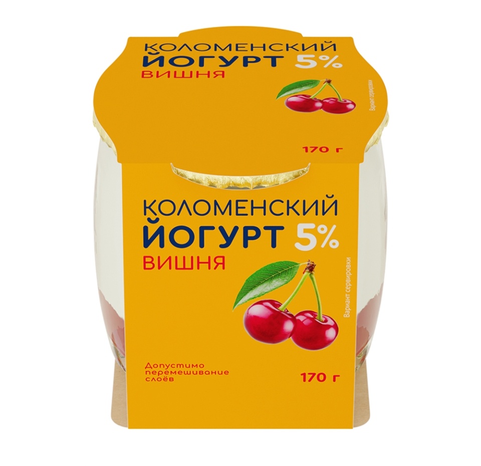 

Йогурт Коломенский Вишня 5% 170 г