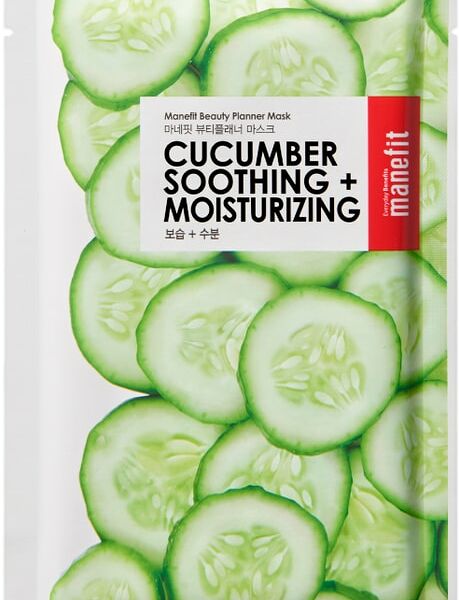 Маска для лица Manefit с огурцом для смягчения и увлажнения тканевая 20мл