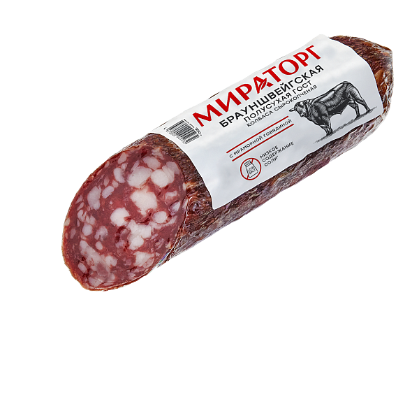Колбаса сырокопченая Мираторг Брауншвейгская