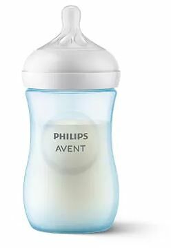 Бутылочка для кормления Natural Response 260мл пластик голубая SCY903/21