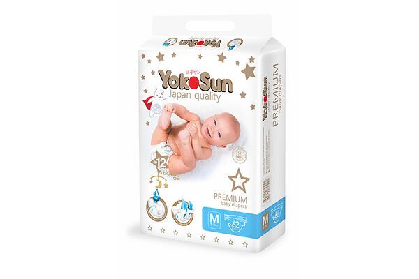 Подгузники YokoSun Premium M 5-10 кг 