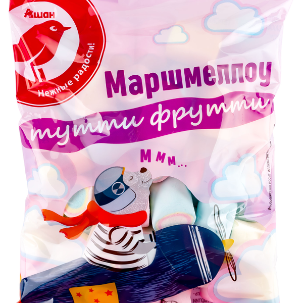 Маршмеллоу АШАН Красная птица с ароматом 