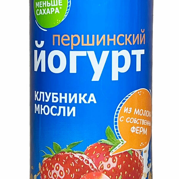 Йогурт питьевой Першинское Клубника-Мюсли 2.5%