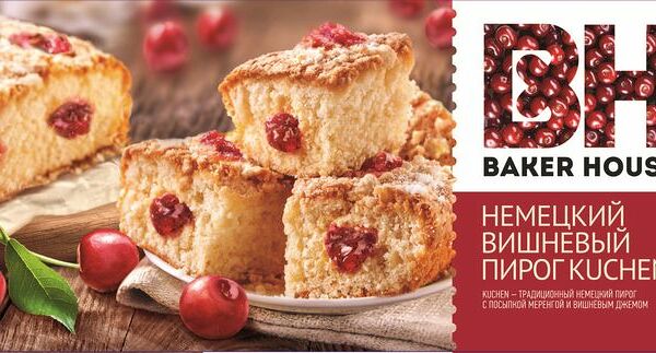 Пирог Baker House Kuchen Немецкий вишнёвый 350г
