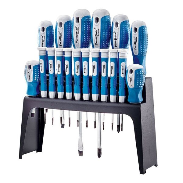 Набор отверток REMOCOLOR CrV, пластиковая полка, 18 предметов