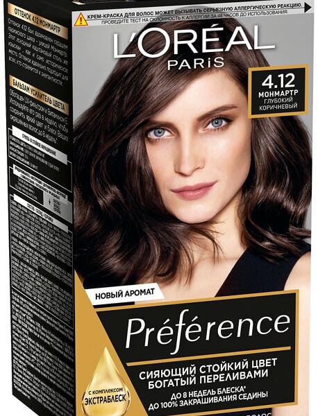 Крем-краска для волос Loreal Paris Preference 4.12 Монмартр
