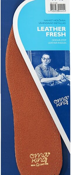 Стельки OmaKing Leather Fresh влагопоглощающие из кожи р.44-45