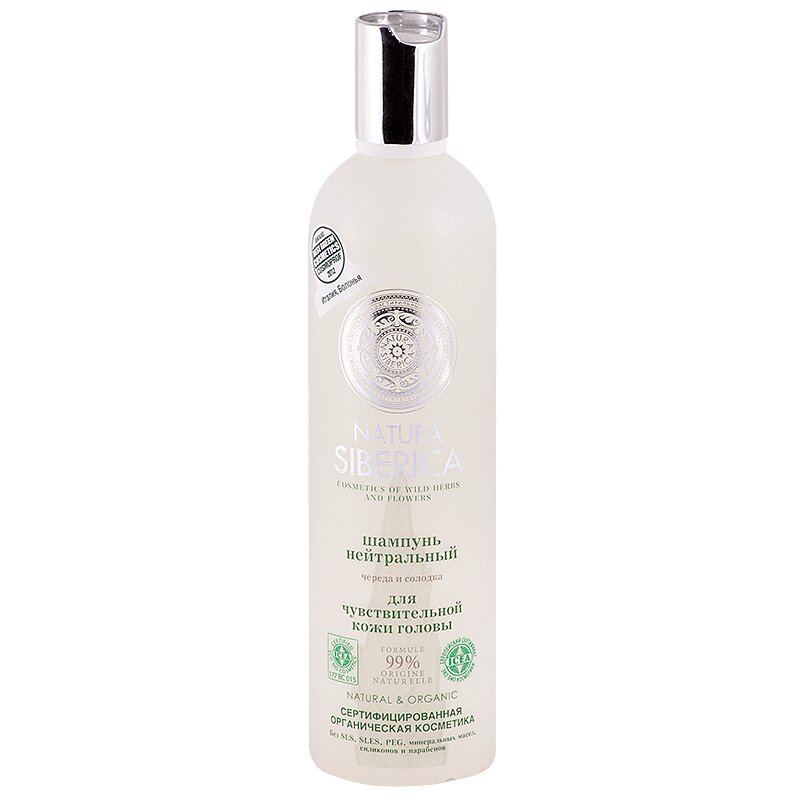 

Шампунь Natura Siberica для чувствительной кожи головы нейтральный 400 мл