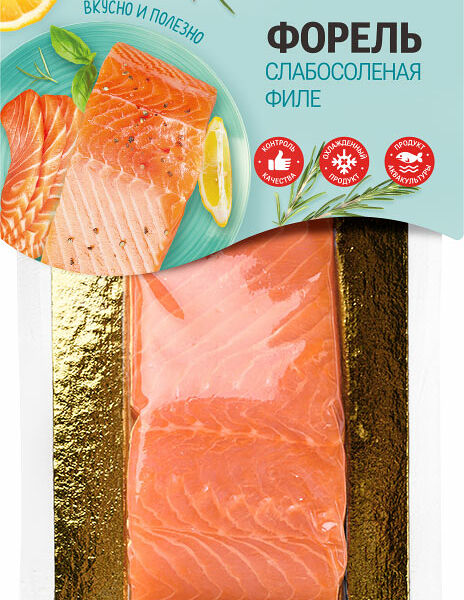 Форель Магнит слабосолёная филе-кусок