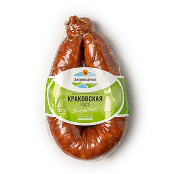 

Колбаса п/к Заповедные продукты Краковская, Россия