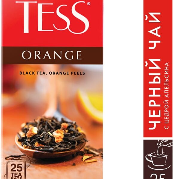 Чай черный Tess Orange с апельсином 25*1.5г