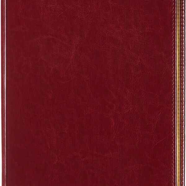 Ежедневник недатированный Attache Sidney Nebraska А4, искусственная кожа, 136 листов, бордовый