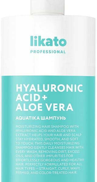 Софт-Шампунь для волос Likato Aquatika с соком алоэ вера и гиалуроновой кислотой 750мл