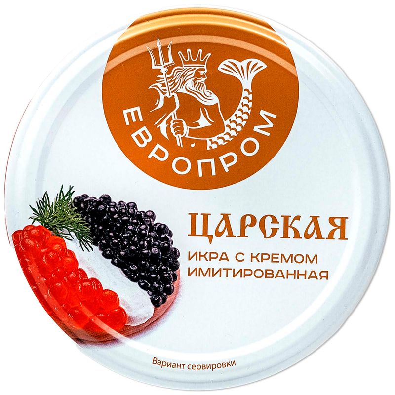 

Икра Царская лососевая имитированная со сливочным кремом 180 г