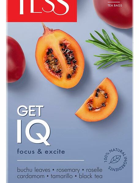 Чай черный TESS Get IQ с ароматом тамарилло байховый, 20пак