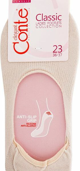 Подследники женские Classic цвет: бежевый, размер 23 (36-37) ТМ Conte (Конте)