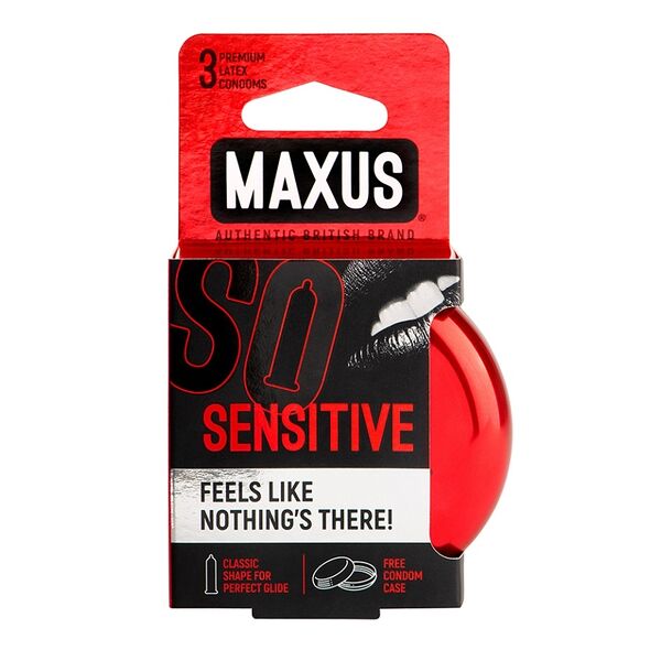 Презервативы ультратонкие MAXUS Sensitive 3 шт