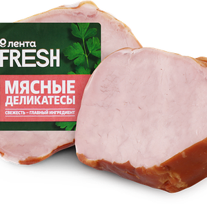 Карбонад ЛЕНТА FRESH Традиционный копчено-вареный до 400г