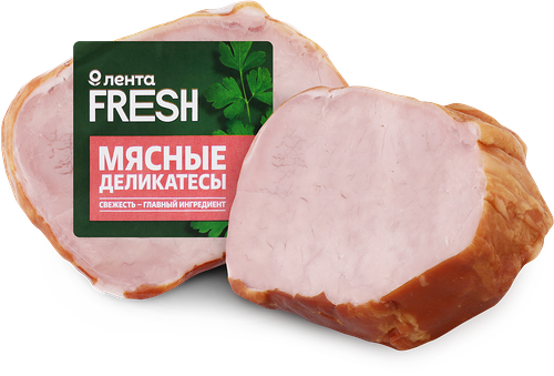 Карбонад ЛЕНТА FRESH Традиционный копчено-вареный до 400г
