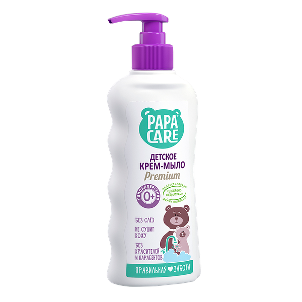 Детское крем-мыло для рук Papa Care с пантенолом 250мл