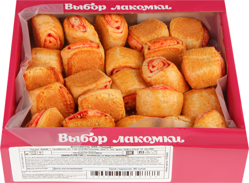 

Печенье сдобное «Выбор лакомки» Мини-рулетик со вкусом малины 400 г