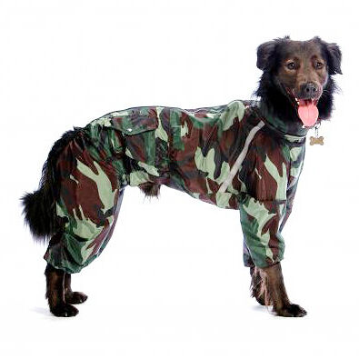 Комбинезон холодный для собак Пудель средний 2XL камуфляж (мальчик)