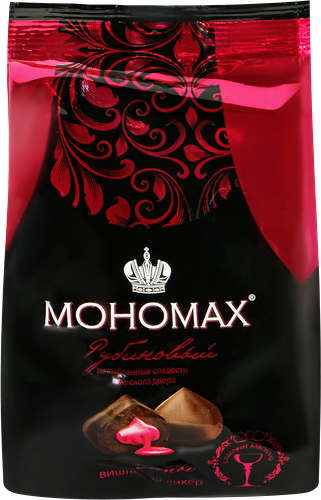 Конфеты КФ ПЕРМСКАЯ Мономах рубиновый вишневый ликер, 200г