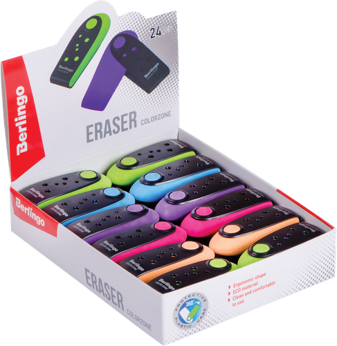 

Ластик Berlingo Color Zone 1 шт. цвет в ассортименте