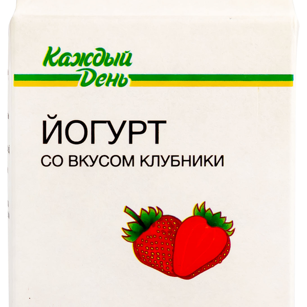 Йогурт питьевой Каждый день с клубникой 1,5%