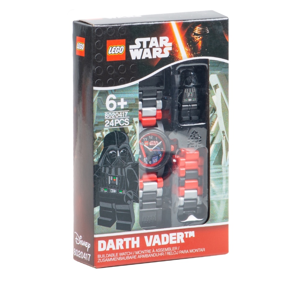 

Часы наручные аналоговые Lego Star Wars с мини-фигурой Darth Vader