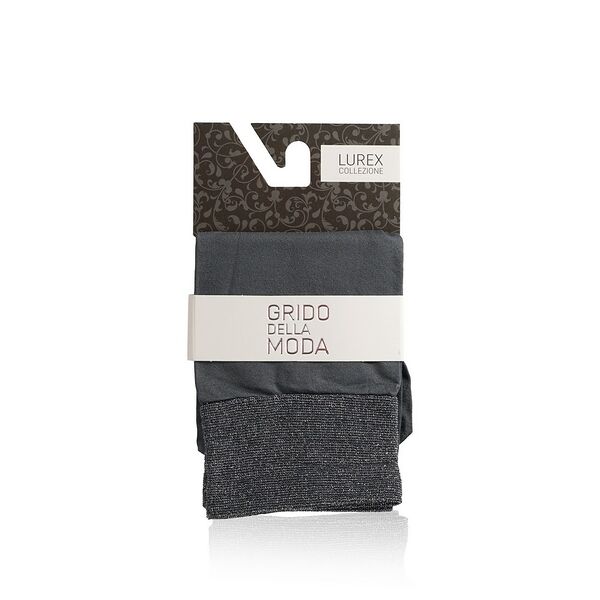 Женские носки Grido della Moda из микрофибры 40den Графит, резинка с люрексом