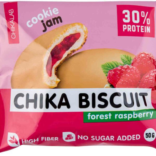 Печенье Chikalab Chika Biscuit с начинкой Лесная малина