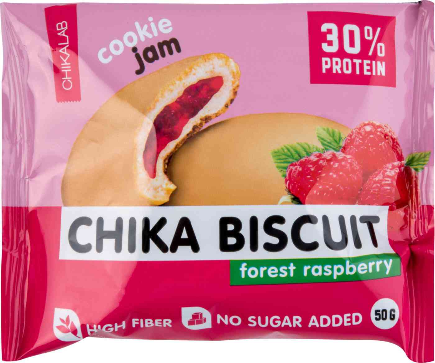 

Печенье Chikalab Chika Biscuit с начинкой Лесная малина 50 г